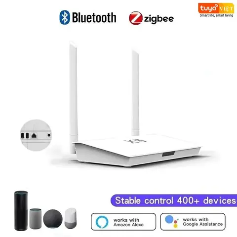 Bộ trung tâm Zigbee /Bluetooth Tuya Smart Life X5 ( xuyên tường)