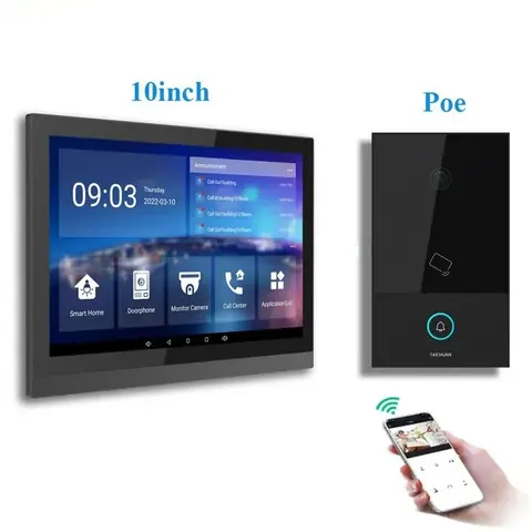 Chuông cửa thẻ từ, màn hình 10″ Tuya Smart Life DBC10