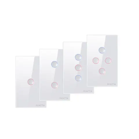 Công Tắc Thông Minh Wifi Tuya Smart Life - Nút Lõm Cảm Ứng - 8Matter - SmartHome