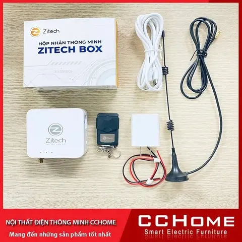 Hộp Nhận Cửa Cuốn Thông Minh Zitech Box Wifi Bluetooth - Bảo hành 12 tháng