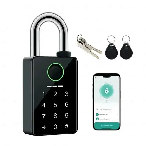 Khóa ổ vân tay Tuya Smart Life SF200 – Chống nước IP66