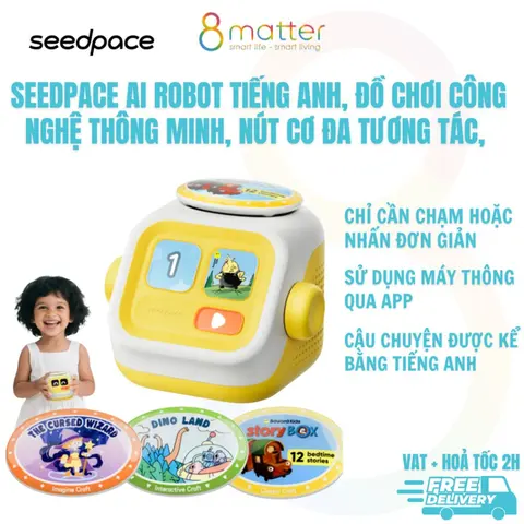 SEEDPACE AI Robot Tiếng Anh, Đồ chơi Học công nghệ Thông Minh, Quà tặng Cho Bé